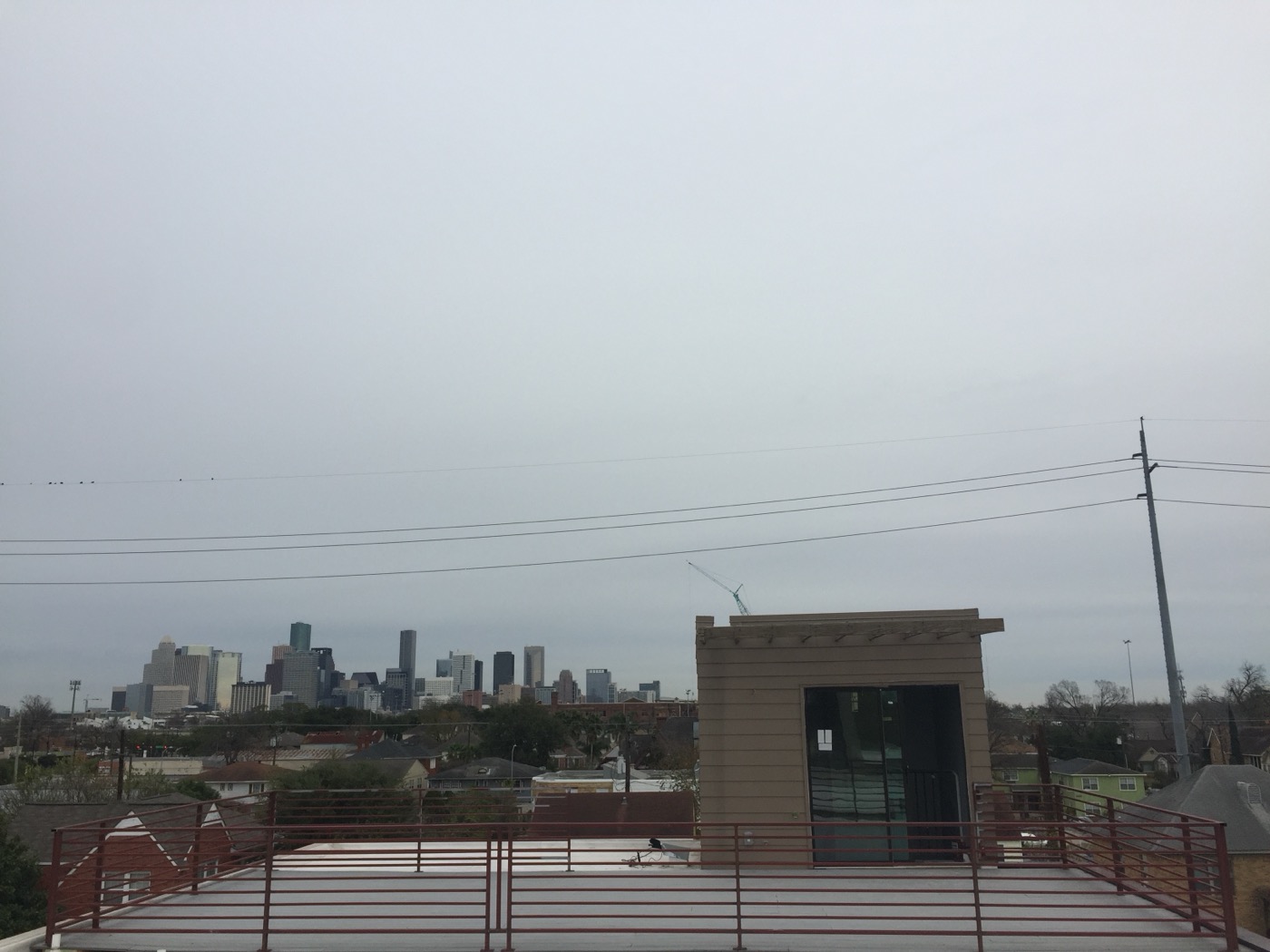 Rooftop railing, Houston