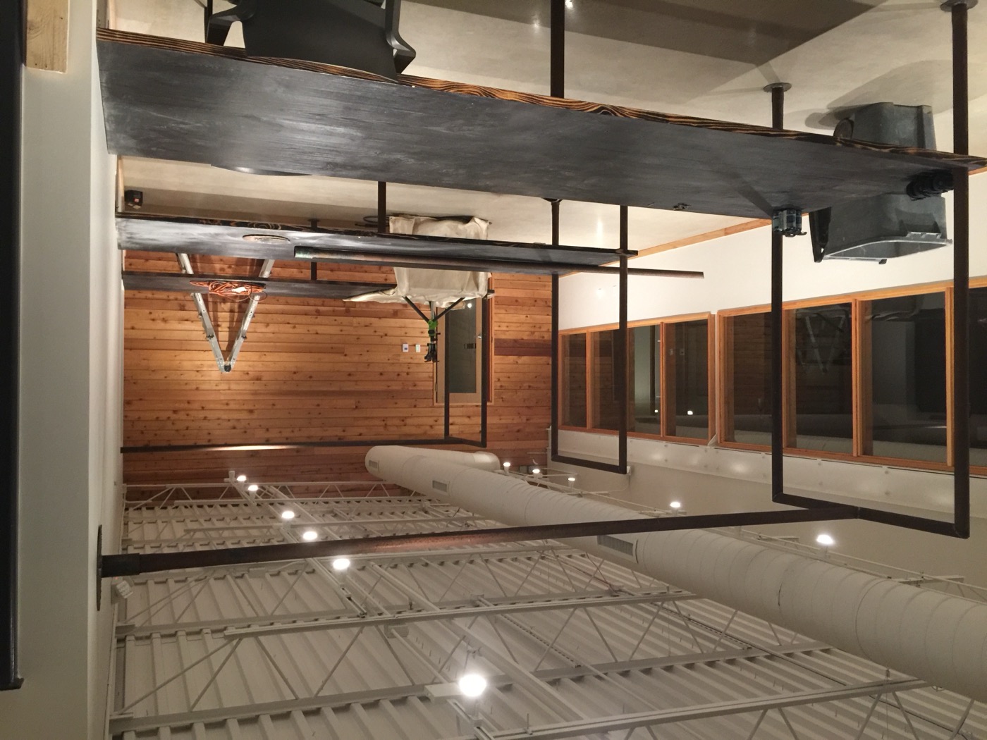 Commercial steel bar interior