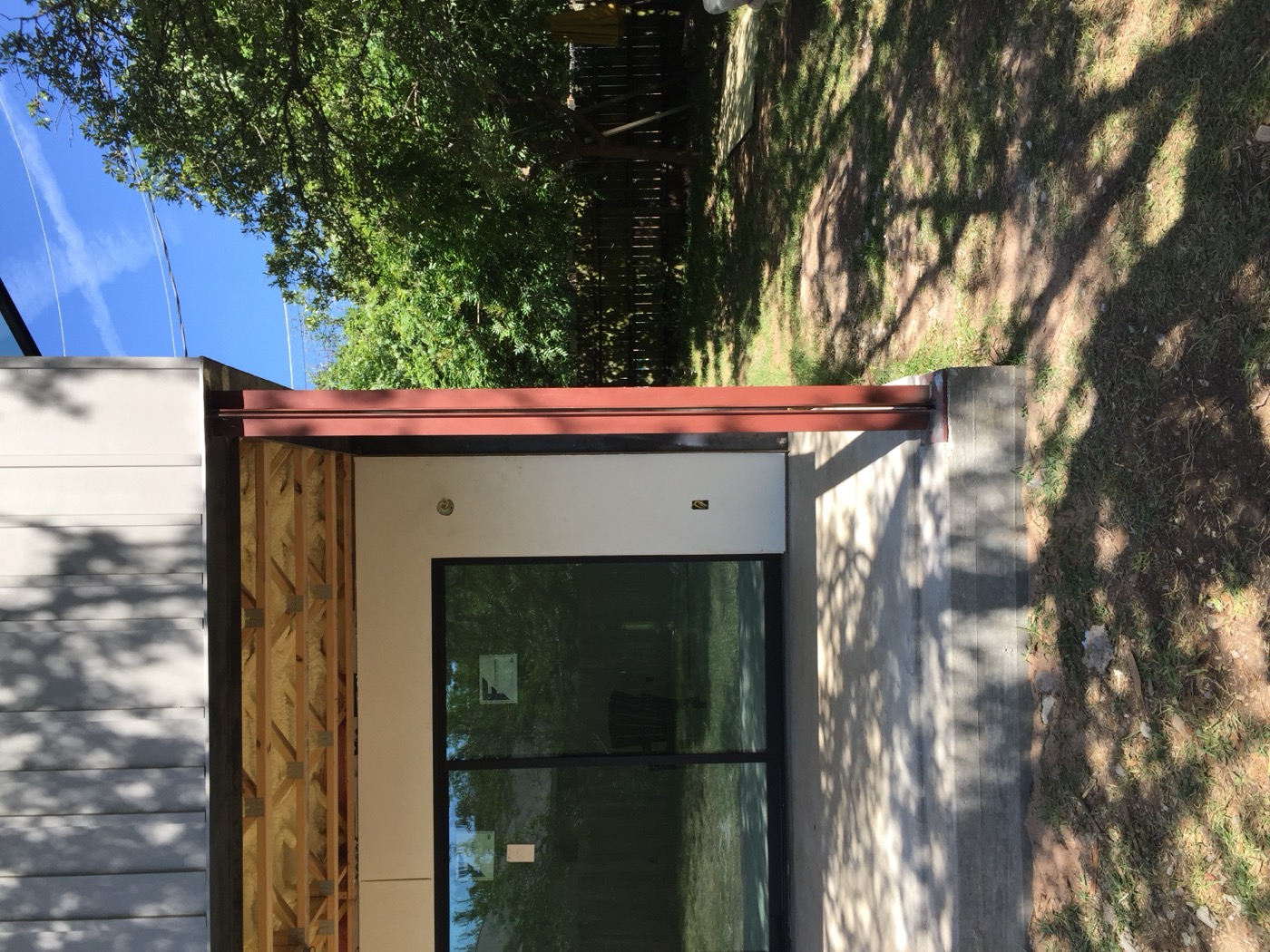 ADU exterior steel header